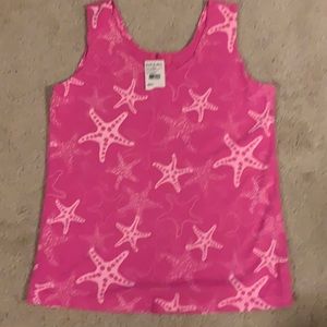Fresh produce hot pink tank